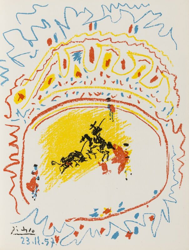 Pablo Picasso, ‘La Petite Corrida (Bloch 839; Mourlot 302; Cramer Books 92)’, 1958, Print, Lithograph printed in colours, Forum Auctions