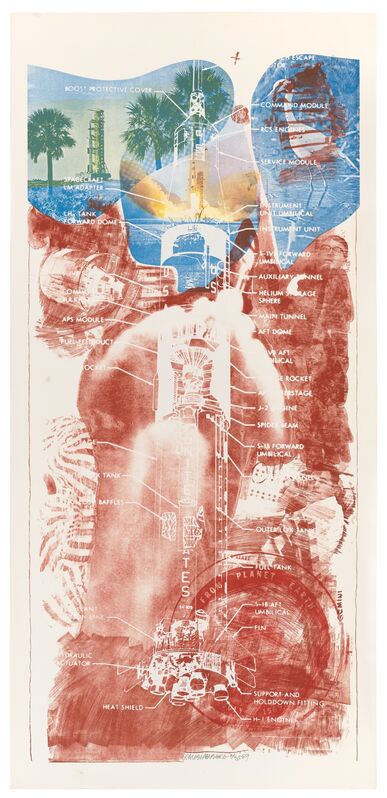 Robert Rauschenberg, ‘Sky Garden (Stoned Moon)’, 1969, Print, Lithograph and screen print, San Francisco Museum of Modern Art (SFMOMA) 
