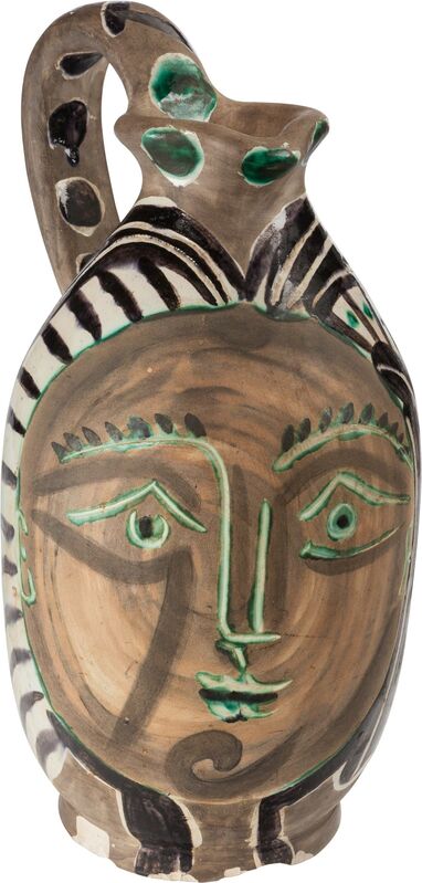 Pablo Picasso, ‘Femme du barbu’, 1953, Design/Decorative Art, Terre de faïence pitcher, partially glazed, Heritage Auctions