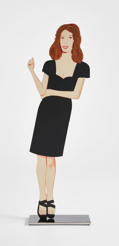 Alex Katz, ‘Black Dress (Cecily)’, 2018, Sculpture, Cutout from shaped powder-coated aluminum, printed the same on each side with UV cured archival inks, clear coated, and mounted to 1/4 inch stainless steel base, Phillips