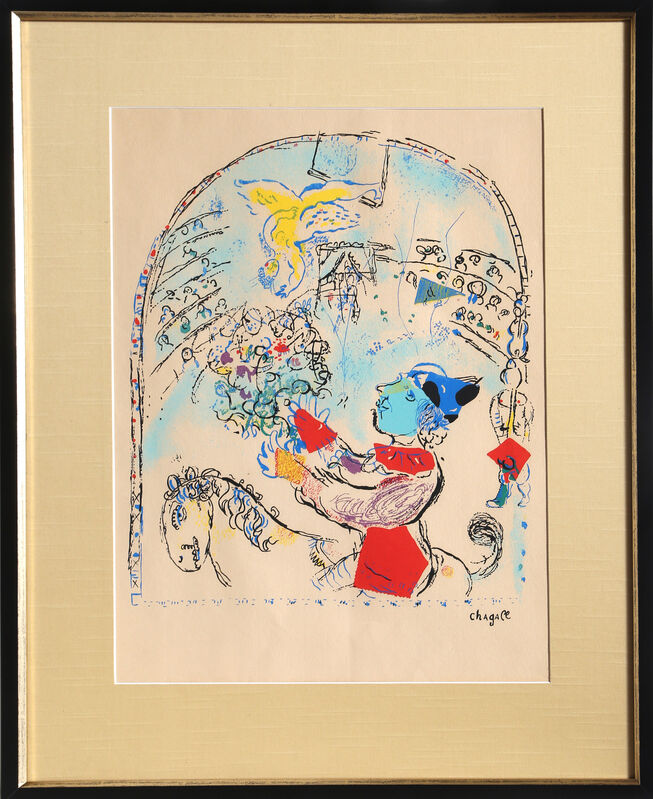 Marc Chagall, ‘The Circus with the Angel’, circa 1968, Print, Lithograph on Laid Paper, signed in the plate, RoGallery