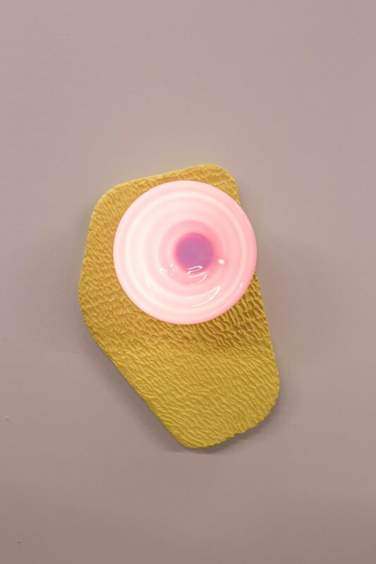 Jeff Martin, ‘Cymatic Lens Sconces (pair)’, 2019, Design/Decorative Art, Carved Maple, Blown Glass, Milk Paint, Alpenglow Projects Unlimited