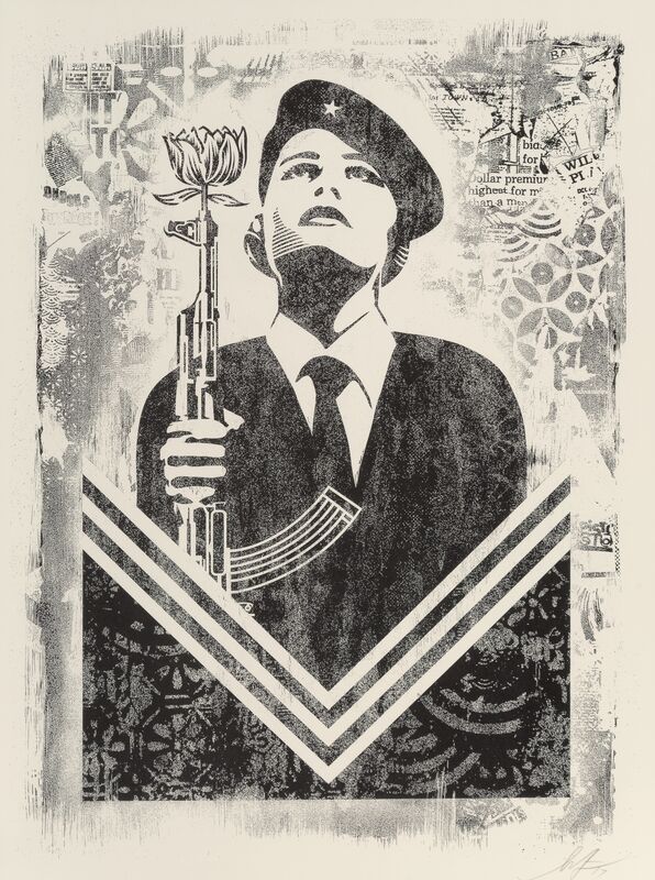 Shepard Fairey, ‘Damaged Stencil (set of 8)’, 2017, Print, Offset lithographs on cream paper, Heritage Auctions