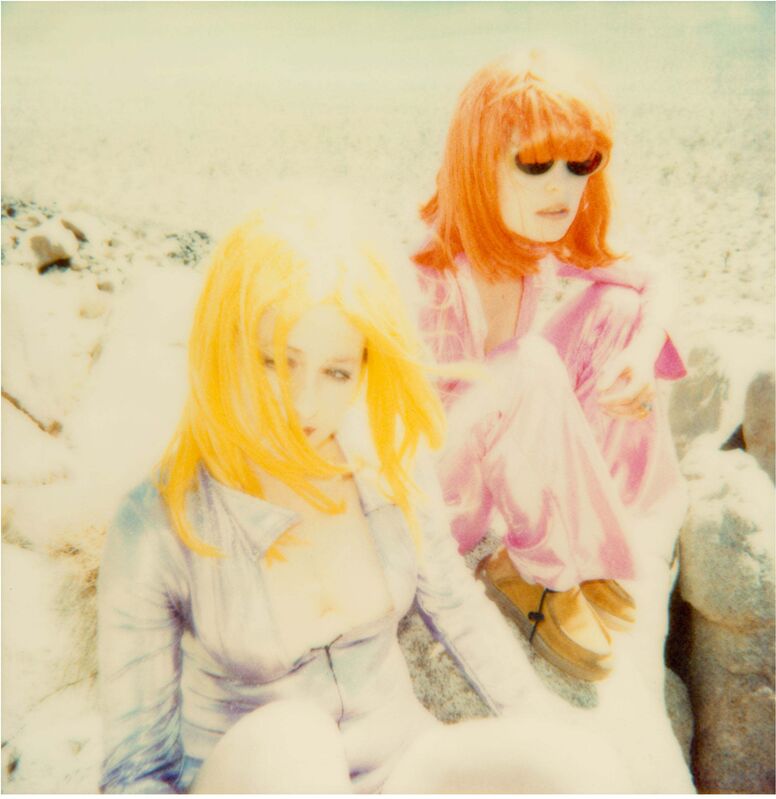 Stefanie Schneider, ‘Max and Radha sitting on Rock (Long Way Home)’, 1999, Photography, Digital C-Print, based on a Polaroid, Instantdreams