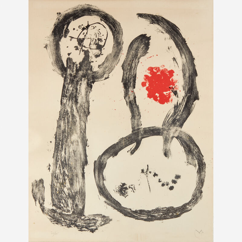 Joan Miró, ‘Plate 2 from Album 19’, 1961, Print, Color lithograph on wove paper., Freeman's