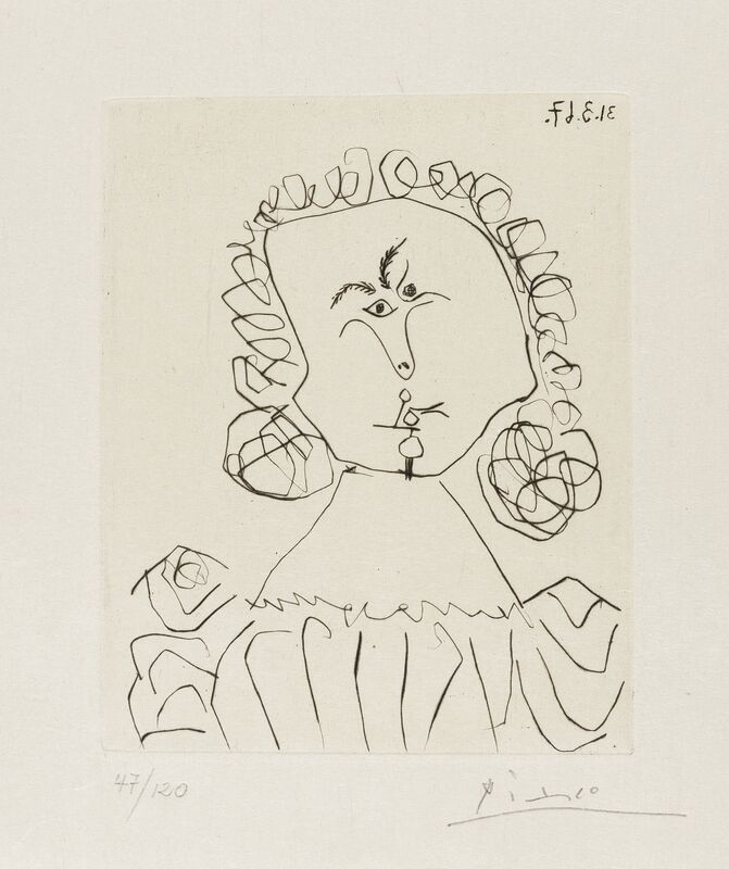 Pablo Picasso, ‘Doble Ensayo Sobre Picasso (Cramer 142)’, 1967, Print, Drypoint, Forum Auctions