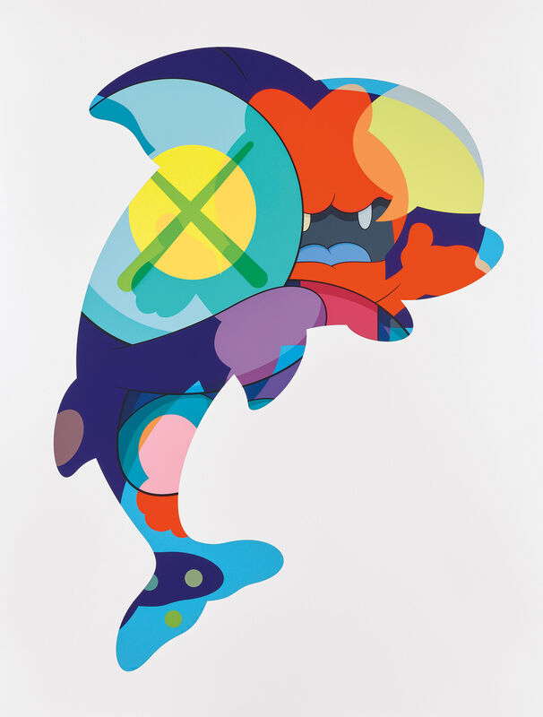 KAWS, ‘PIRANHAS WHEN YOUR SLEEPING’, 2016, Print, Screenprint in colors, on wove paper, with full margins., Phillips
