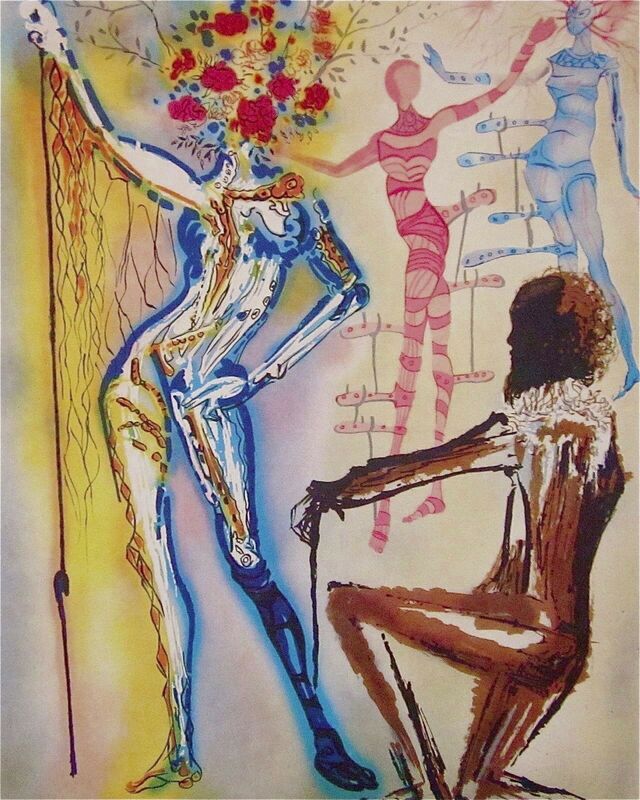 Salvador Dalí, ‘The Ballet of the Flowers’, 1989, Print, Lithograph on heavyweight wove paper, Art Commerce