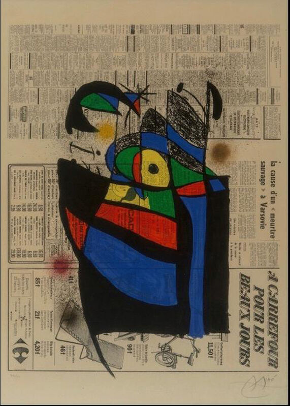 Joan Miró, ‘Le Journal’, 1972, Print, Color Lithograph, Caviar20