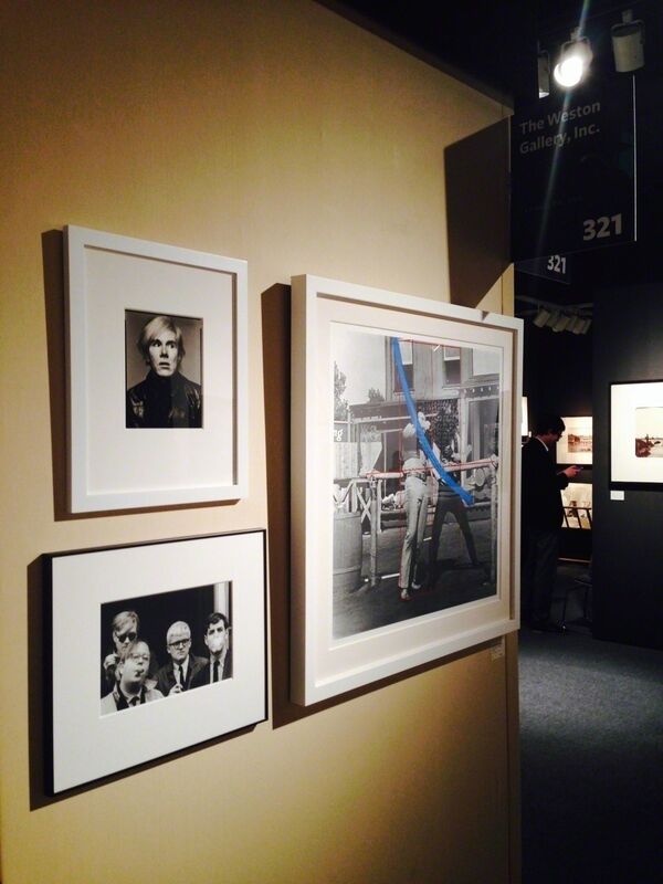 Dennis Hopper, ‘Andy Warhol, Henry Geldzahler, David Hockney and David Goodman’, 1963, Photography, Silver Gelatin Print, Weston Gallery