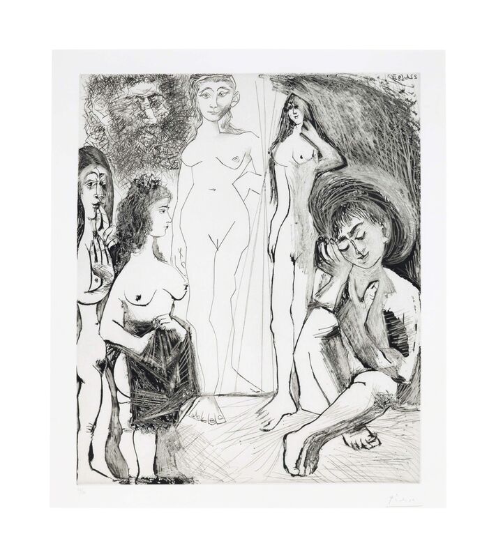 Pablo Picasso, ‘Jeune garçon rêvant: les femmes!, from La Série 347’, 1968, Print, Etching on Rives paper, Christie's