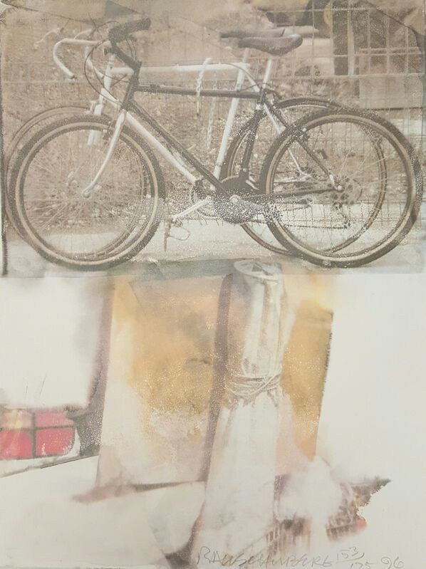 Robert Rauschenberg, ‘Untitled (Bicycle)’, 1996, Print, Lithograph, Art in General Benefit Auction