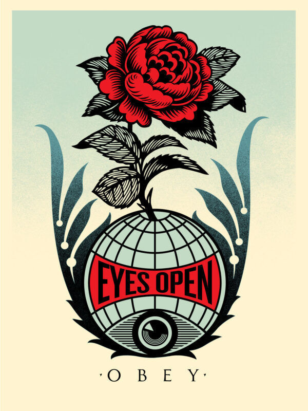 Shepard Fairey, ‘Eyes Open’, 2020, Print, Serigraphie, Gallery 55 TLV