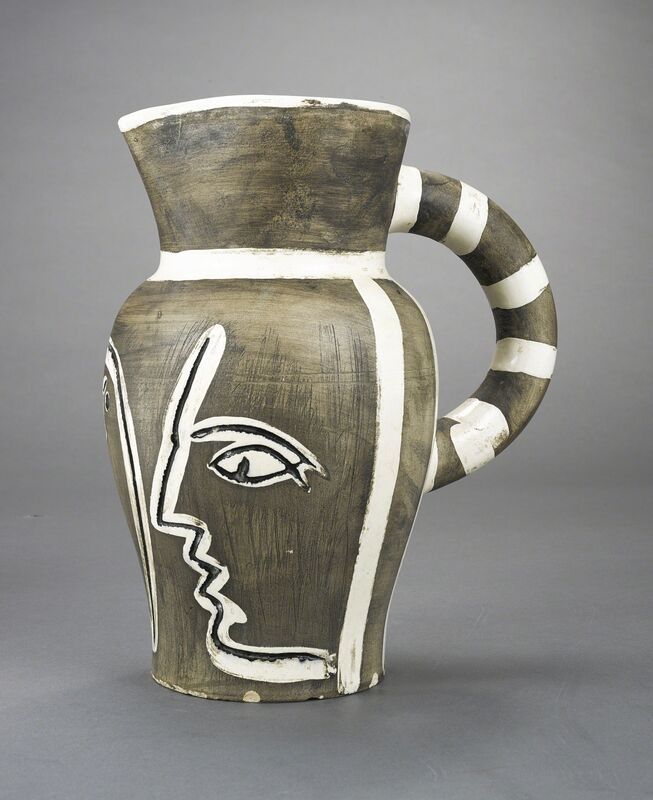 Pablo Picasso, ‘Pichet gravé gris (A.R. 246)’, 1954, Other, Terre de faïence pitcher, painted in colors and partially glazed, Sotheby's