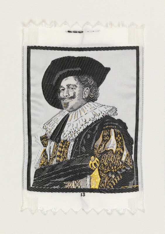 Warner-Artex, ‘The Laughing Cavalier (1624) by Frans Hals (1584-1666)’, 1959-1960, Design/Decorative Art, Jacquard woven silk, Cooper Hewitt, Smithsonian Design Museum 