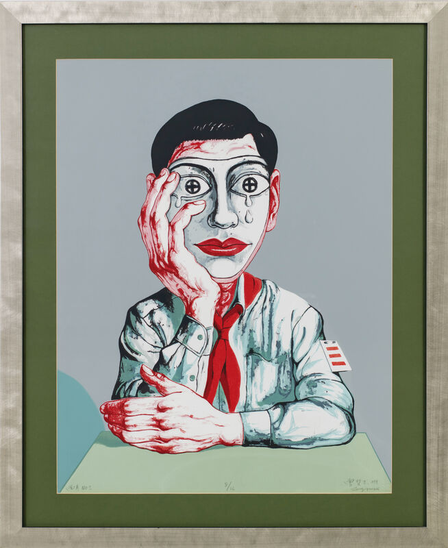 Zeng Fanzhi 曾梵志, ‘Mask No.1’, 1999, Print, Screenprint, Seoul Auction
