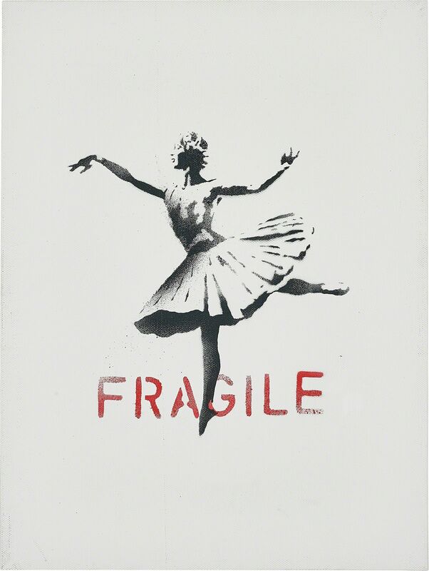 Banksy, ‘Ballerina CP/03’, 2013, Painting, Spray paint on canvas, Phillips