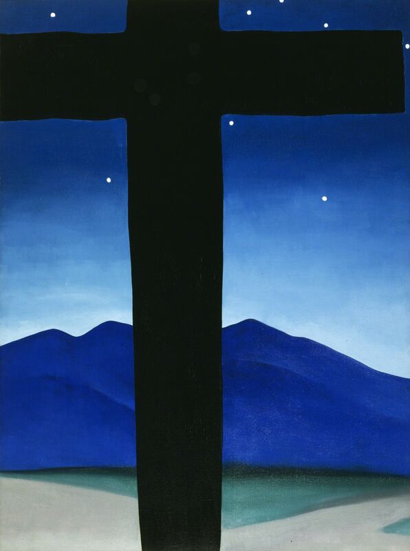 Georgia O’Keeffe, ‘Black Cross with Stars and Blue ’, 1929, Painting, Oil paint on canvas, Tate