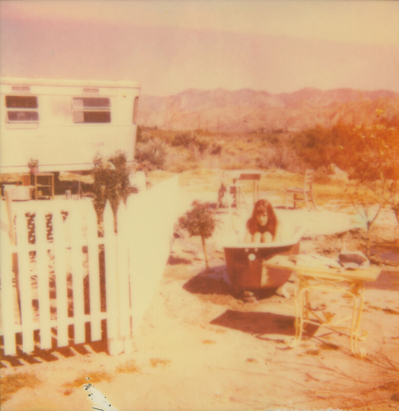 Stefanie Schneider, ‘The Girl I (The Girl behind the White Picket Fence) ’, 2013, Photography, Analog C-Print, hand-printed by the artist on Fuji Archive Crystal Paper, matte surface, based on a Polaroid. Not mounted., Instantdreams