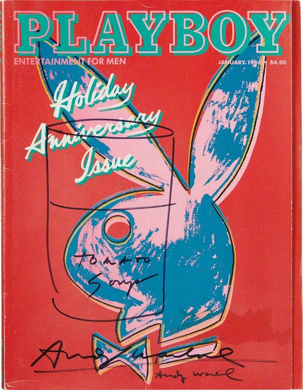 Andy Warhol, ‘Playboy Magazine [Tomato Soup]’, January 1986, Print, Ink drawing on a magazine (the cover was designed by the artist), intact with magazine pages, Phillips