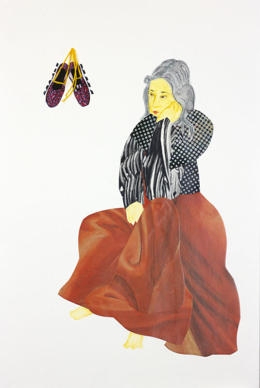 Silvana Soriano, ‘Hang up Your Cleats’, 2020, Drawing, Collage or other Work on Paper, Collage and Drawing on Paper, The Contemporary Art Modern Project 
