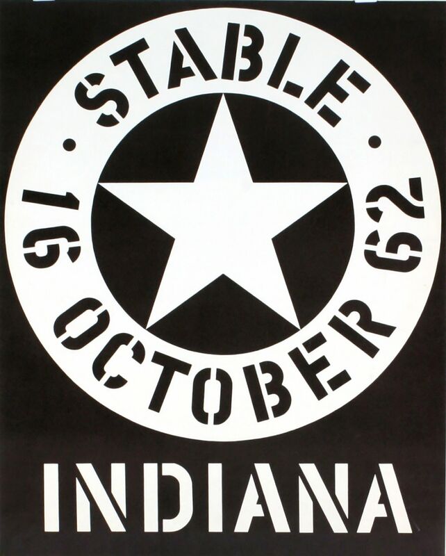 Robert Indiana, ‘Stable Gallery October 1962 (Hand Signed & Inscribed)’, 1962, Print, Silkscreen  (Hand Signed & Dedicated), Alpha 137 Gallery