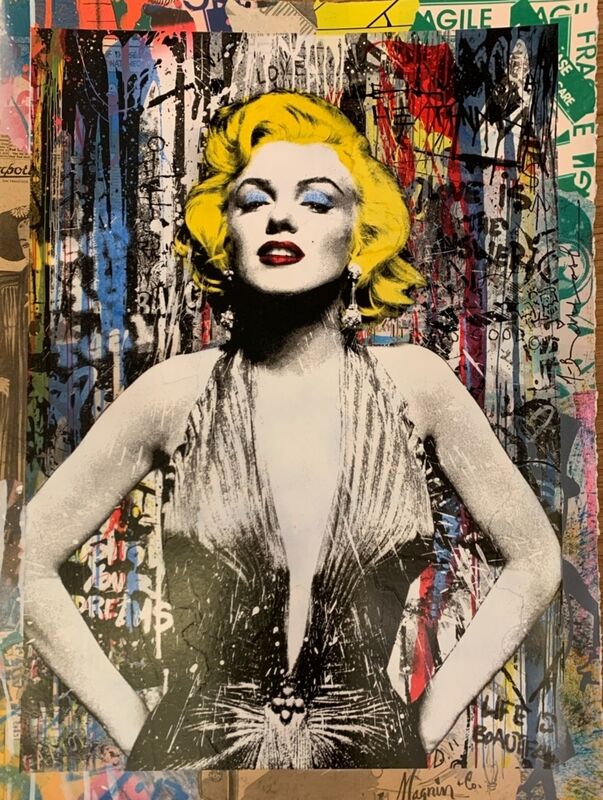 Mr. Brainwash, ‘Marilyn For Ever’, 2021, Drawing, Collage or other Work on Paper, Silkscreen and mixed media on paper, Artsy x Forum Auctions