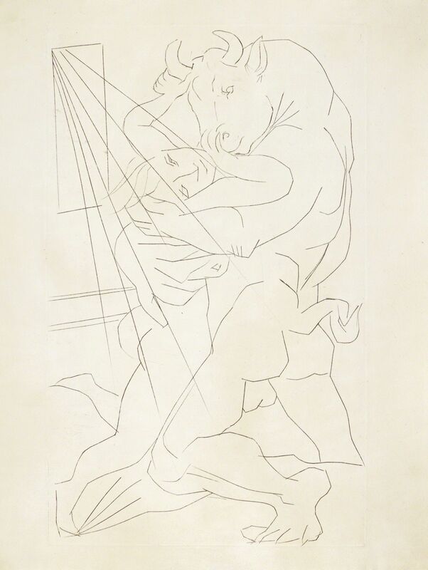 Pablo Picasso, ‘Minotaure embrassant une Femme (B. 283; Ba. 431)’, Print, Engraving, Sotheby's
