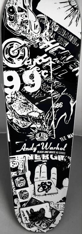 Andy Warhol, ‘Andy Warhol Skateboard Deck (Warhol ad series)’, ca. 2010, Ephemera or Merchandise, Silkscreen on wood skate deck, Lot 180 Gallery