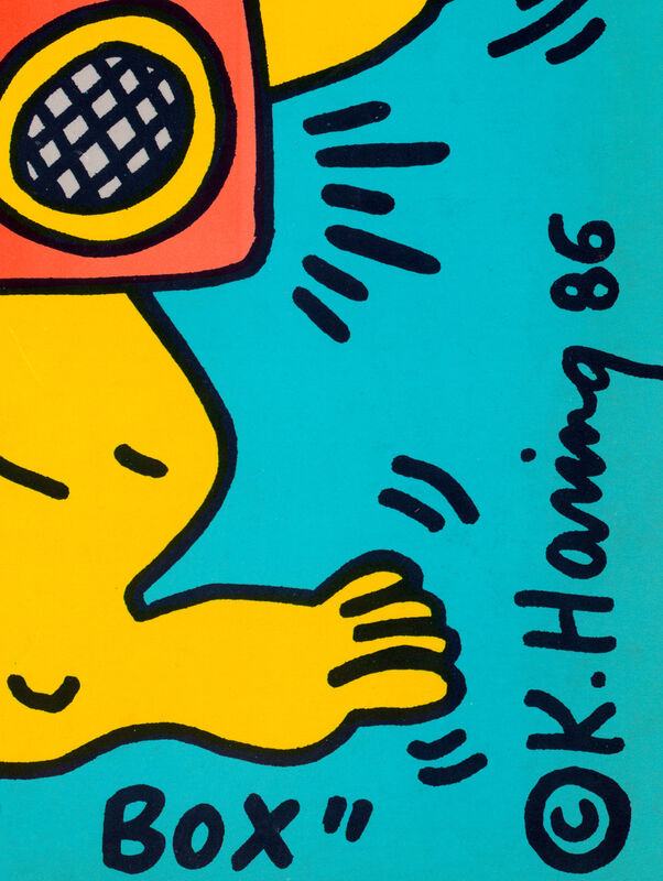 Keith Haring, ‘Rare Original Keith Haring Vinyl Record Art (Keith Haring boombox)’, 1986, Design/Decorative Art, Offset lithograph, Lot 180 Gallery