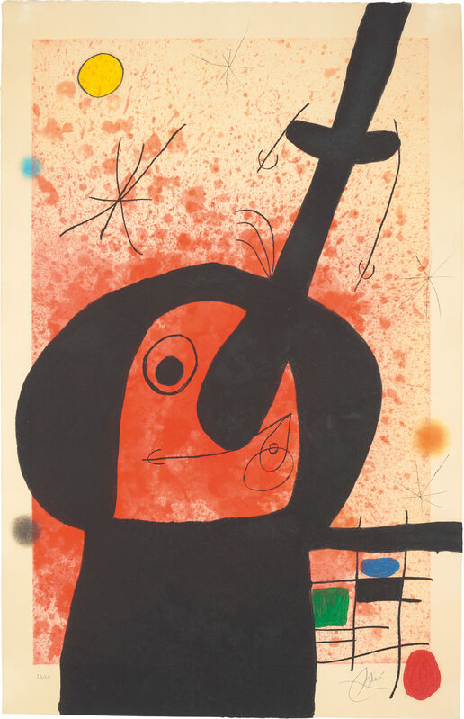 Joan Miró, ‘Le Penseur puissant (The Mighty Thinker)’, 1969, Print, Etching and aquatint with carborundum in colours, on Arches paper, the full sheet., Phillips
