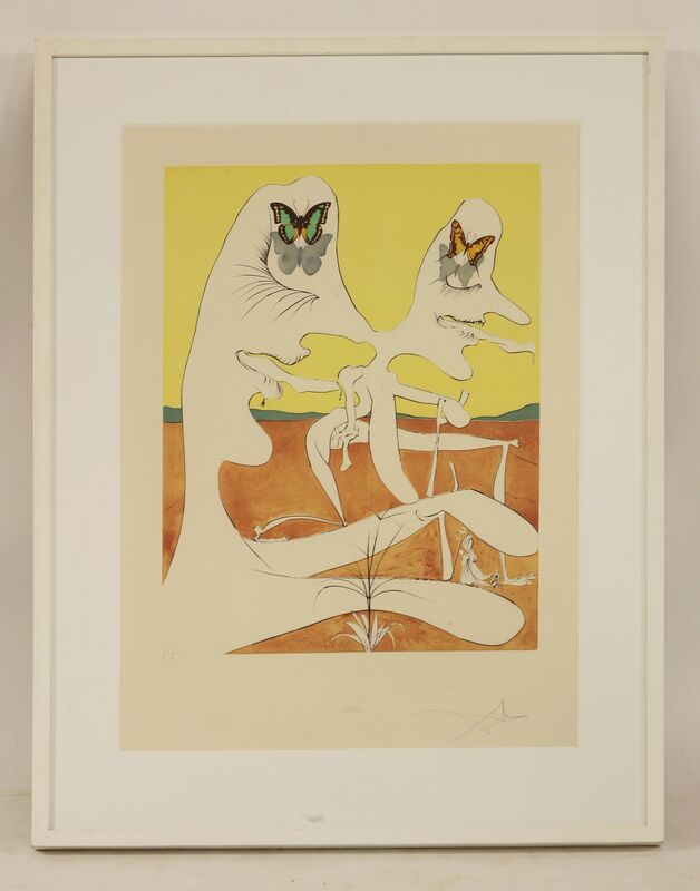 Salvador Dalí, ‘Butterflies Of Anti-Matter’, Print, Etching and lithograph printed in colours, Sworders