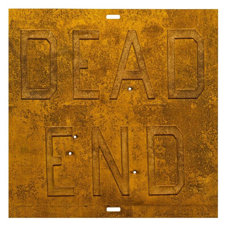 Ed Ruscha, ‘Rusty Signs - Dead End 2’, 2014, Print, Mixografía®  print on handmade paper, Mixografia