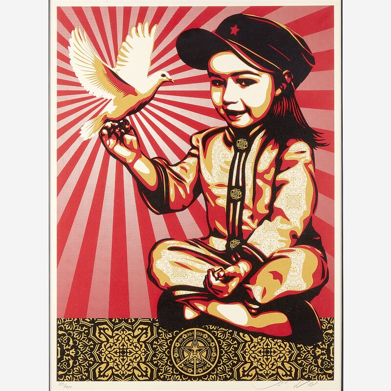 Shepard Fairey, ‘Vivi La Revolucion’, 2008, Print, Color screenprint on wove paper, Freeman's