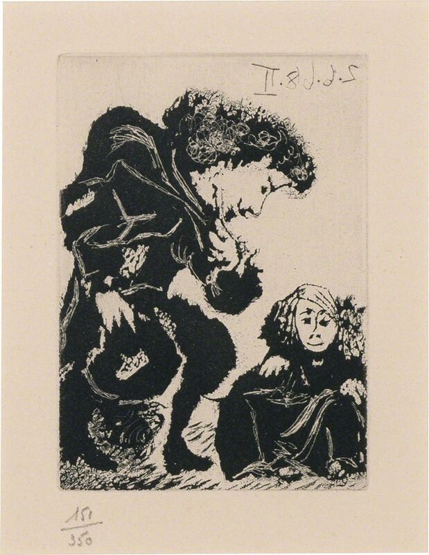 Pablo Picasso, ‘La Célestine (B. 1564; 1596; 1616; 1617; 1625; 1630; 1635; 1636; 1657; 1727; 1728; 1733; C. Bks. 149)’, 1968, Print, Etchings and aquatints, on Auvergne laid paper Richard de Bas with LA CÉLESTINE watermark, Doyle