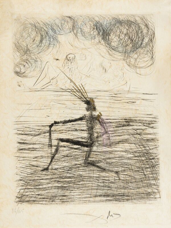 Salvador Dalí, ‘Faust (La Nuit de Warpurgis) (Field 69-1; M&L 298-308k)’, 1968/1969, Print, The complete set of 11 etchings with hand colouring in watercolour and gold, Forum Auctions