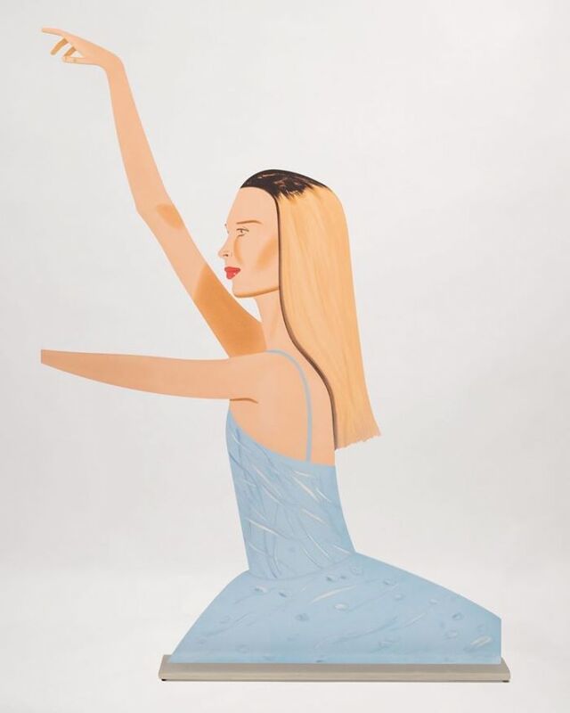 Alex Katz, ‘Dancer 2’, 2020, Sculpture, Cutout from shaped powder-coated aluminum, printed the same on each side with UV cured archival inks, clear coated,and mounted to aluminum base, Vertu Fine Art