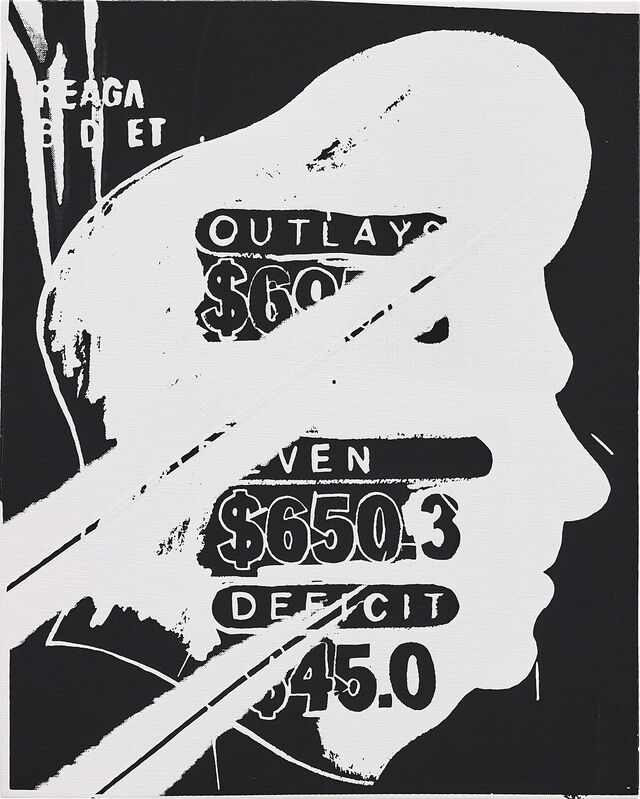 Andy Warhol, ‘Reagan Budget’, 1985-86, Painting, Synthetic polymer and silkscreen ink on canvas, Phillips