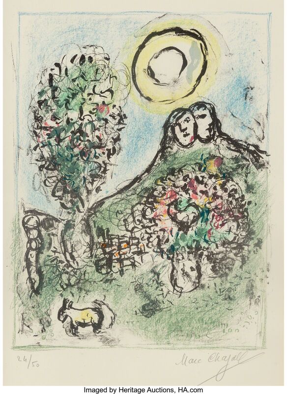 Marc Chagall, ‘Le Baou de St-Jeannet II’, 1969, Print, Lithograph in colors on Arches paper, with full margins, Heritage Auctions