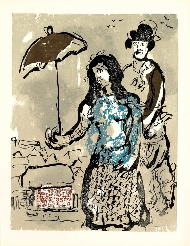 Marc Chagall, ‘Vers la Rive (Poèmes, #4)’, 1968, Print, Woodcut, Martin Lawrence Galleries