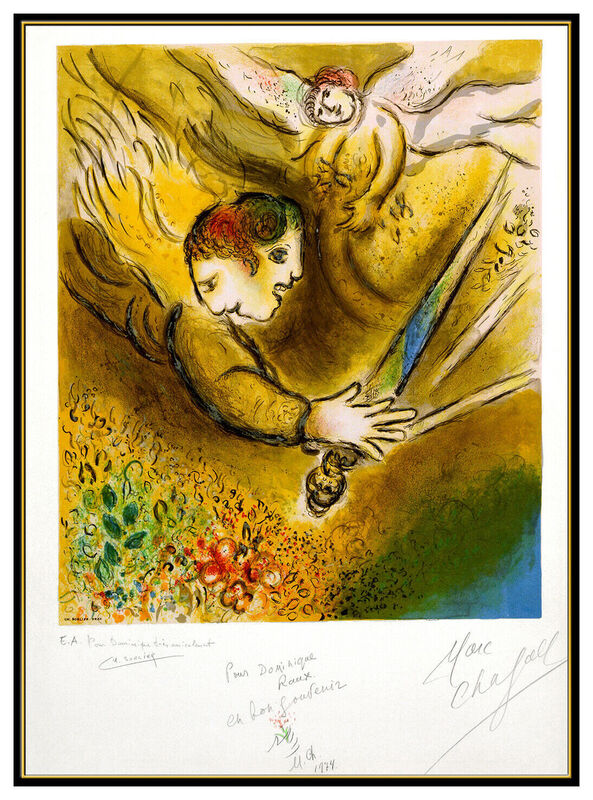 Marc Chagall, ‘L'Ange du Jugement’, 1974, Print, Color Lithograph, Original Art Broker
