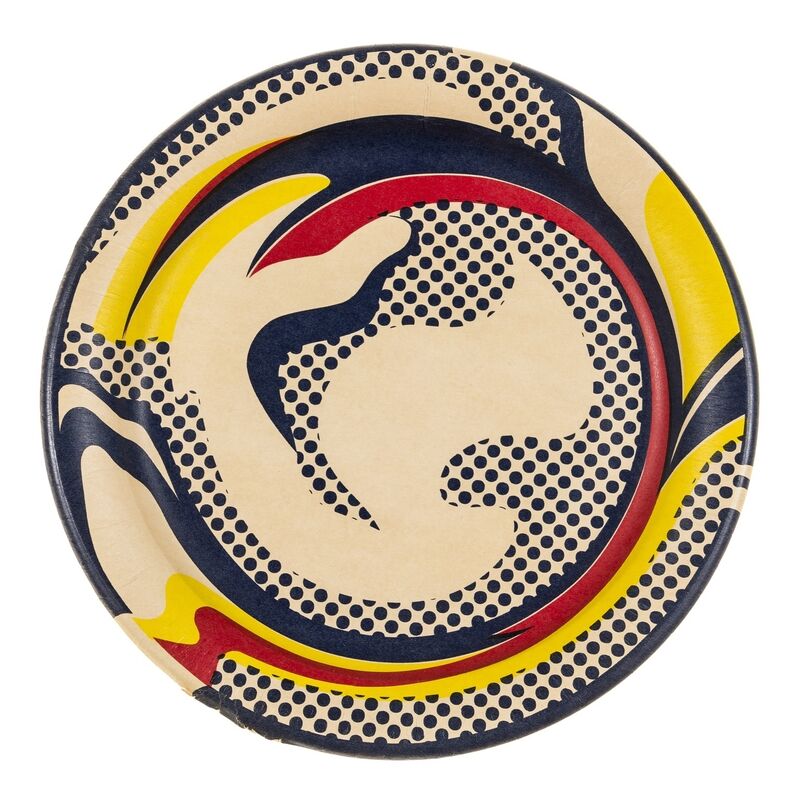 Roy Lichtenstein, ‘Paper Plate (Corlett III.45)’, 1969, Mixed Media, Screenprint in colours on a white paper plate, Forum Auctions