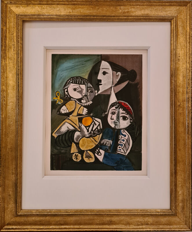 Pablo Picasso, ‘Motherhood, 1951 after Picasso’, 1955, Reproduction, Pochoir in water color, Renssen Art Gallery 