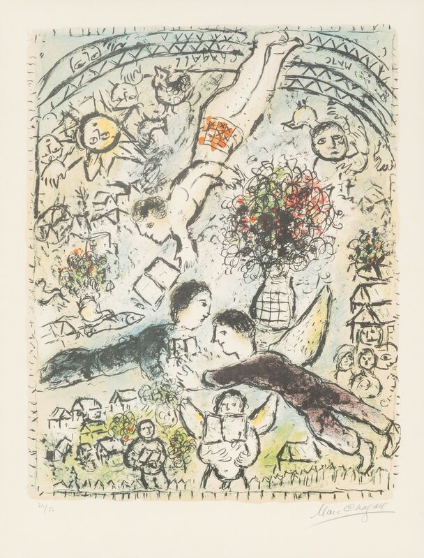 Marc Chagall, ‘Le Ciel’, 1984, Print, Lithograph in colors, Heritage Auctions