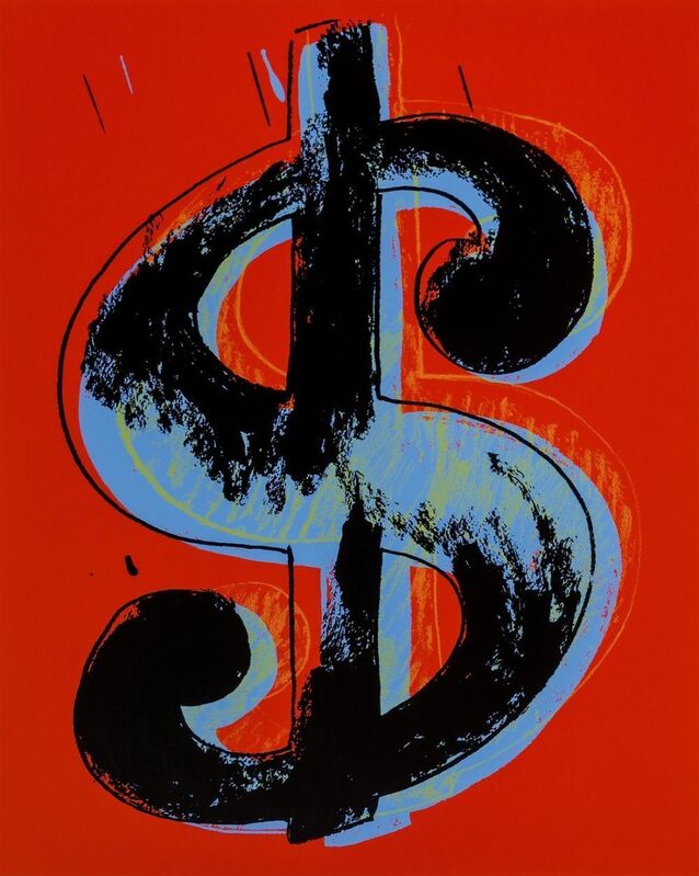 Andy Warhol, ‘Dollar Sign (Red)’, 1989, Print, Lithograph in colors on wove paper, Gallery Red