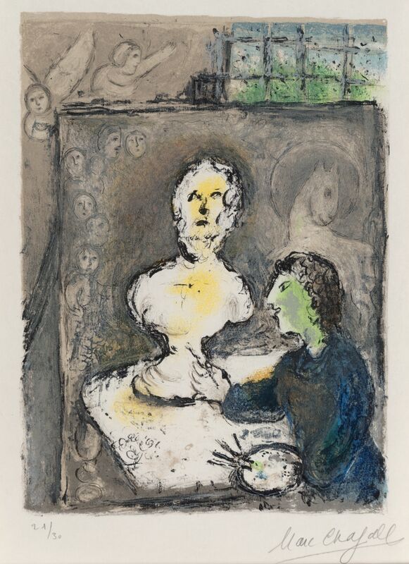 Marc Chagall, ‘from L'Odyssée’, 1975, Print, Lithograph in colors on Japon Nacre paper, Heritage Auctions