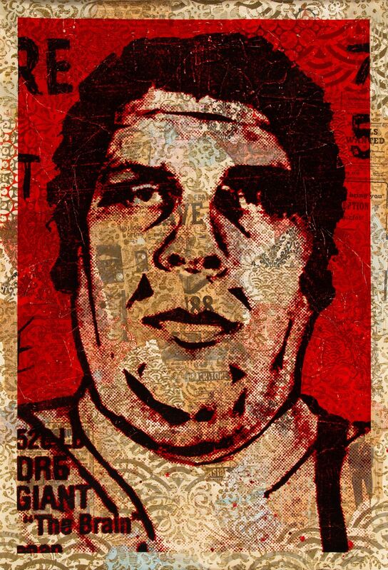 Shepard Fairey, ‘Obey '89 (HPM)’, 2005, Print, Screenprint in colors and mixed media collage on paper, Heritage Auctions