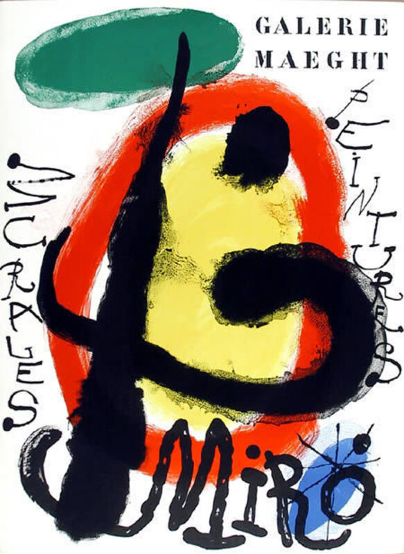 Joan Miró, ‘Mural Paintings at the Galerie Maeght’, 1961, Print, Original Lithograph Poster, RoGallery