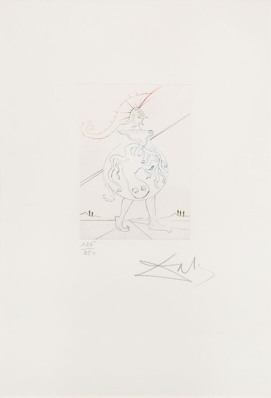 Salvador Dalí, ‘Troilus and Cressida from Shakespeare II’, Print, Color etching, Hindman