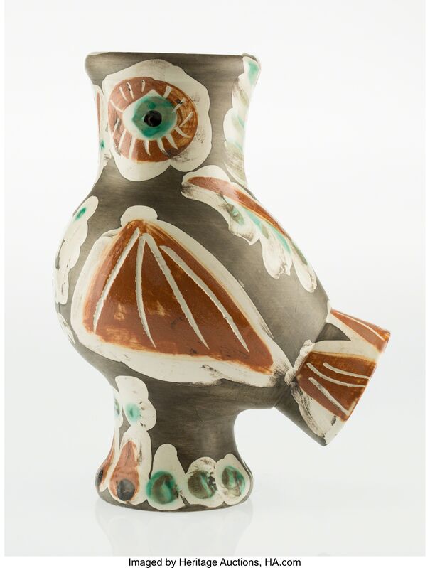 Pablo Picasso, ‘Chouette (A./R., 542)’, 1968, Other, Earthenware ceramic vase, with handpainting and partial glazing, Heritage Auctions